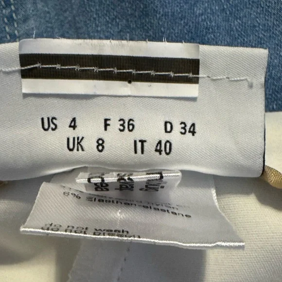 Frame Le Super High Mini Boot Slit-Hem Jeans In Danbury 26 - Picture 8 of 12